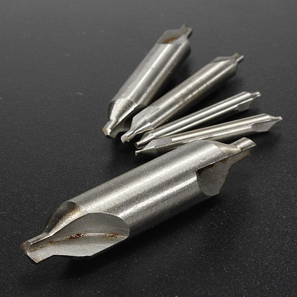 5 Pcs HSS 1/1.5/2.5/3.15/5mm Drills 60 Degree Angle Bit Hole Cutter