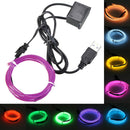 1M USB Flexible EL Wire Neon LED Strip Light Glow Rope Tube Party Decoration with Inverter 5V