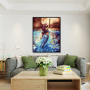 DIY Creative Frameless Oil Painting By Numbers Kit Wall Home Office Decor