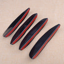 4pcs 20cm Car Front Bumper Protector Large Body Spoiler Fin Lip Canards Splitter