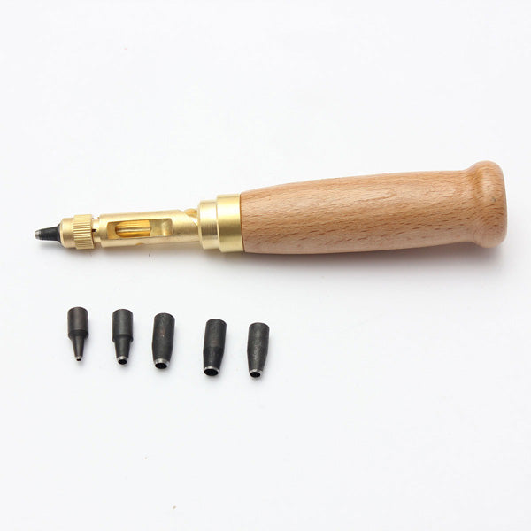 Adjustable Spring Pressure Automatic Centre Punch Dot Punch with 6pcs Plunger Chips