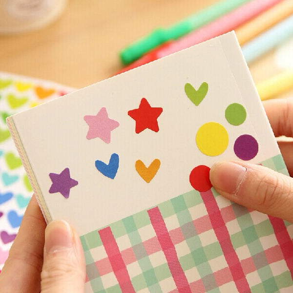 6 Sheet Colorful Rainbow Sticker Diary Planner Journal  Albums Photo