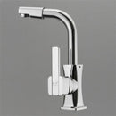 Flexible Chrome Brass Swivel Wash Water Spout Kitchen Sink Single Lever Faucet Mixer Tap