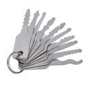 DANIU 10pcs Jiggler Keys Lock Pick For Double Sided Lock Lock Picks Tool