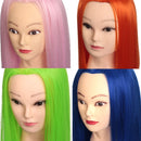 27 Inch 100% KANEKALON High-temperature Hair Training Mannequin Head Salon Practice