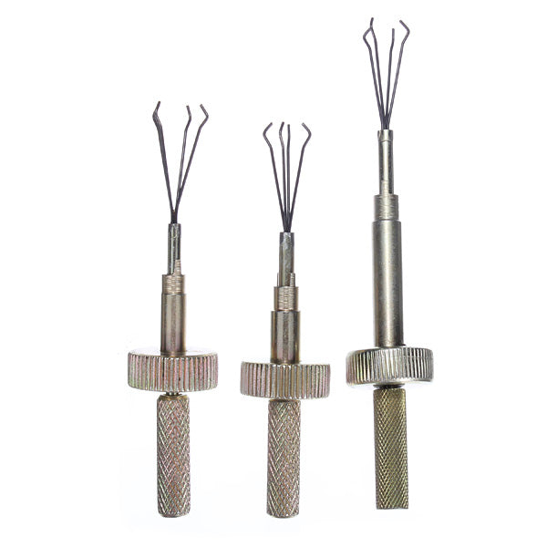 DANIU 3pcs Stainless Steel Cross Lock Pick Set Locksmith Tools