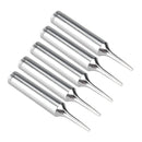DANIU 5pcs 900M-T-1C Solder Iron Tips set For Hakko 936/937 Soldering Station Etc