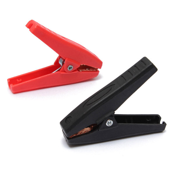 2 Pcs 90mm 100A Plastic Crocodile Alligator Car Battery Clip Clamp Anti-shorting Clip