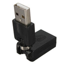 USB2.0 A Male to USB Female Adapter 360Degree Angle Rotation Extension