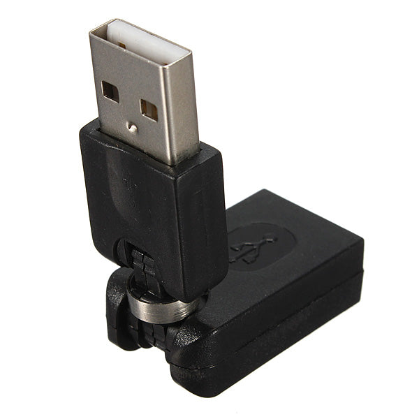 USB2.0 A Male to USB Female Adapter 360Degree Angle Rotation Extension