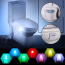 8 Color LED Toilet Bathroom Night Light Human Motion Activated Seat Sensor Lamp
