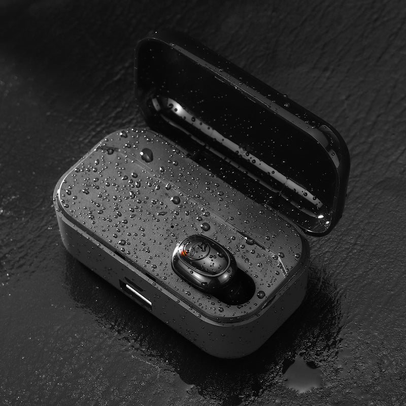 TWS G6S bluetooth 5.0 Wireless Single Earphone CVC Noise Cancelling Stereo HIFI Sport Headphones With 2200mAh Power Bank