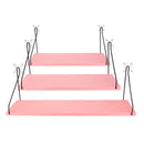 Pink Household Wooden Hanging Holder Wall Mount Rack Creative Home Hooks