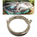 6-18M Outdoor Mist Coolant System Beige Misting Cooling Kit for Greenhouse Garden Patio Watering Irrigation System