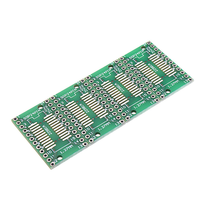 20pcs SOP24 SSOP24 TSSOP24 To DIP24 PCB SMD DIP/Adapter Plate Pitch 0.65/1.27mm PCB Board