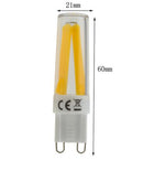 Mini G9 3W COB Pure White Warm White LED  Silicone Crystal Lamp Light AC110V