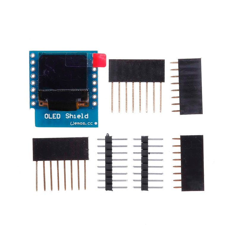 5Pcs Geekcreit 0.66 Inch OLED Shield For WeMos D1 Mini 64X48 IIC I2C Compatible