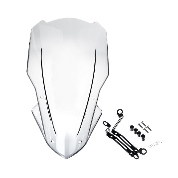 Clear Windshield Windscreen Air Deflector With Bracket For Kawasaki Z900 2017-2018