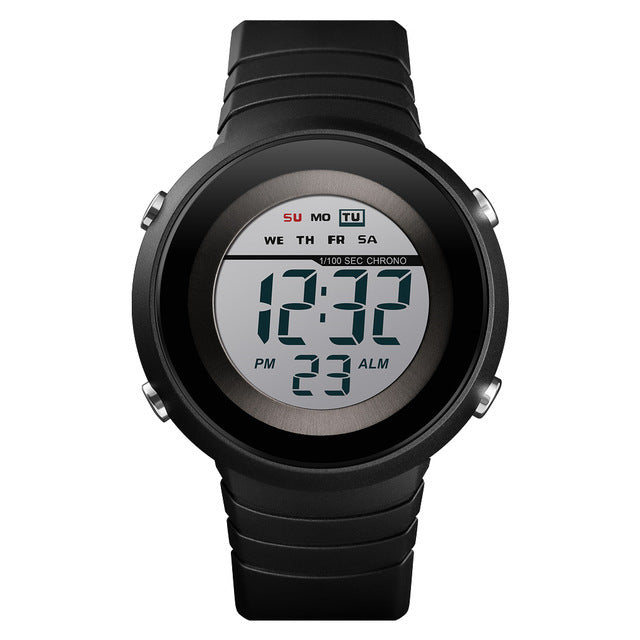 SKMEI 1497 Simple Design Back Light LED 50M Waterproof Chronograph Week Digital Watch Men Watch