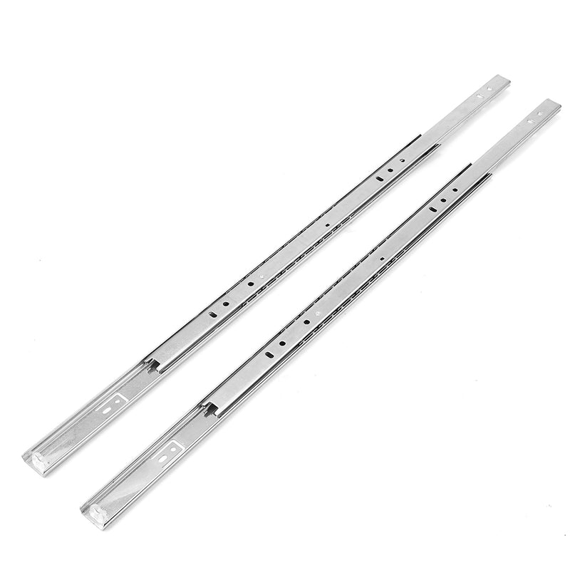 2Pcs 27mm Ball Bearing Drawer Runners Slides Side Full Extension Slide Drawer Slides