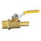 TMOK Brass Gas Ball Valves Lever Handle G Thread 1/2" Male x 12mm Hose Barb Coupler