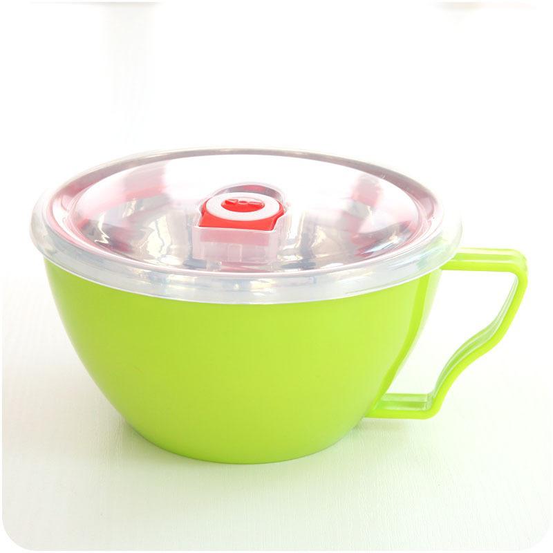 1 Pc Stainless Steel Anti-Scalding Bowl Lunch Box