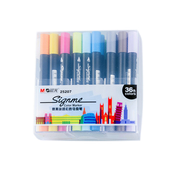 MG Saimei Graffiti Color Marker Oily Brush Hand Paintings 36 Color