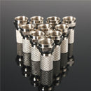 10pcs Silver F-Plug RG6 TV Aerial Coaxial Cable Connectors Adapter