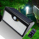 LED Solar Power PIR Motion Sensor Wall Light Outdoor Garden Lamp Remote Control Solar Light
