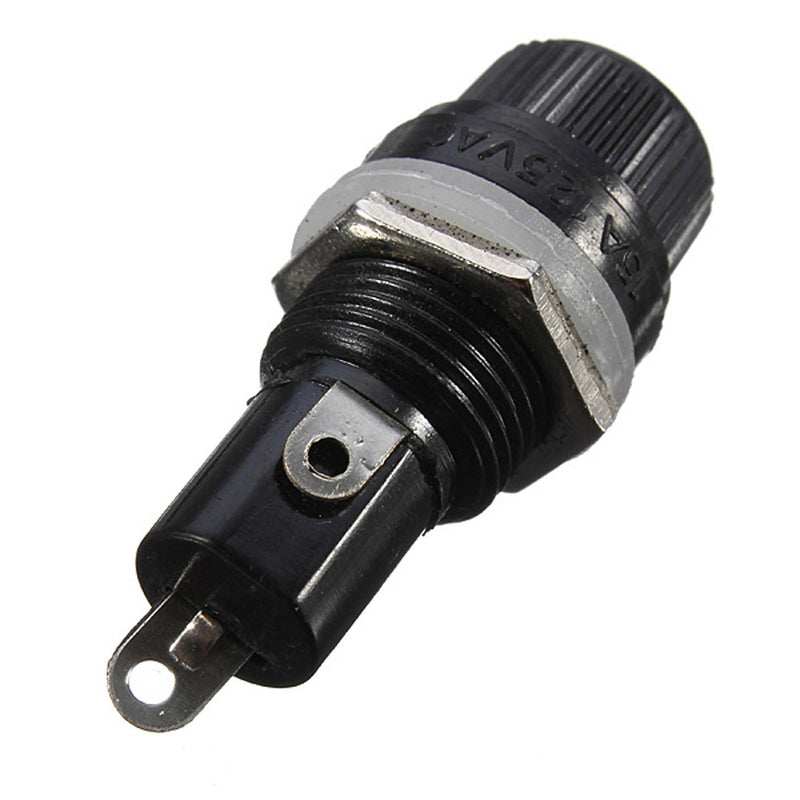 3pcs 10A 15A Fuse Holder Case Chassis Panel Mount For 5 x 20mm Glass Tube