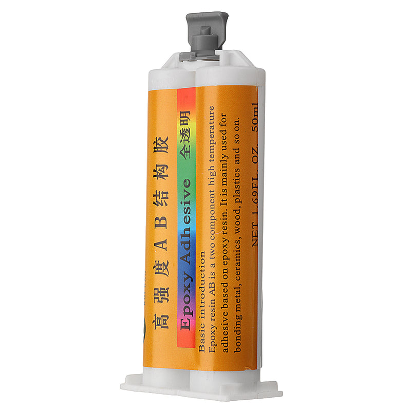50ml Clear Epoxy Resin AB Adhesive Ceramic Wood Mable Glass Bonding Fast Drying High Strength Glue
