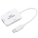 3 in 1 USB SD TF Card Reader USB3.1 Type C Hub OTG Adapter For OnePlus 5 S8 Xiaomi6 PC Laptop