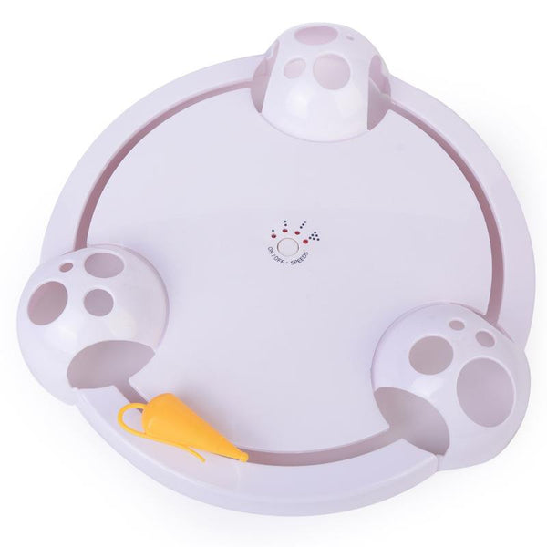 Duogez Funny Cat Interactive Pet Toys Electric Cat Toy Play Teaser Plate Mice Catch Toy Electric Playing Exercise Toys