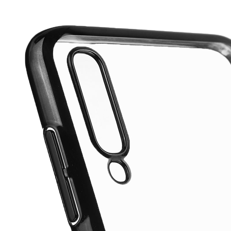 Bakeey Plating Transparent Shockproof PC Protective Case with Finger Ring for Samsung Galaxy A70