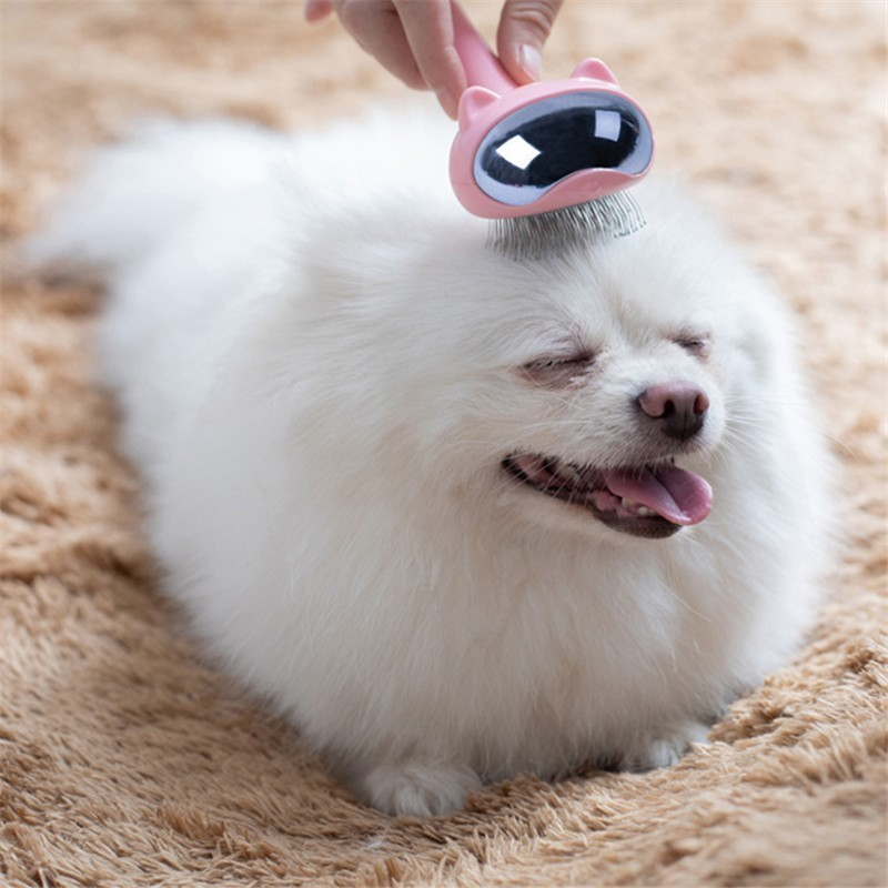 Jormel Pet Dog Cat Hair Removal Brush Space Cat Stainless Steel Dog Comb Grooming Tools Hair Shedding Trimmer Comb for Dogs Cats