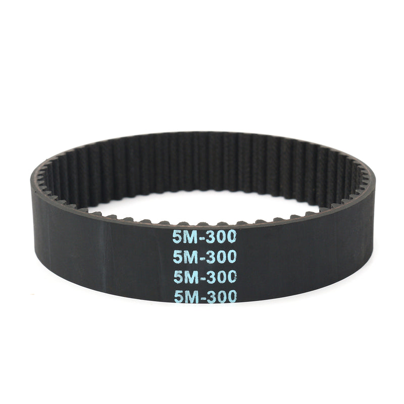 3Pcs HTD5M-300 Timing Pulley Belt Rubber Drive Arc Teeth 20mm Width 1/5'' Pitch For 3D Printer