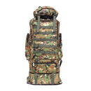 100L Oxford Waterproof Backpack Mountaineering Bag Camouflage Outdoor Travel Bag