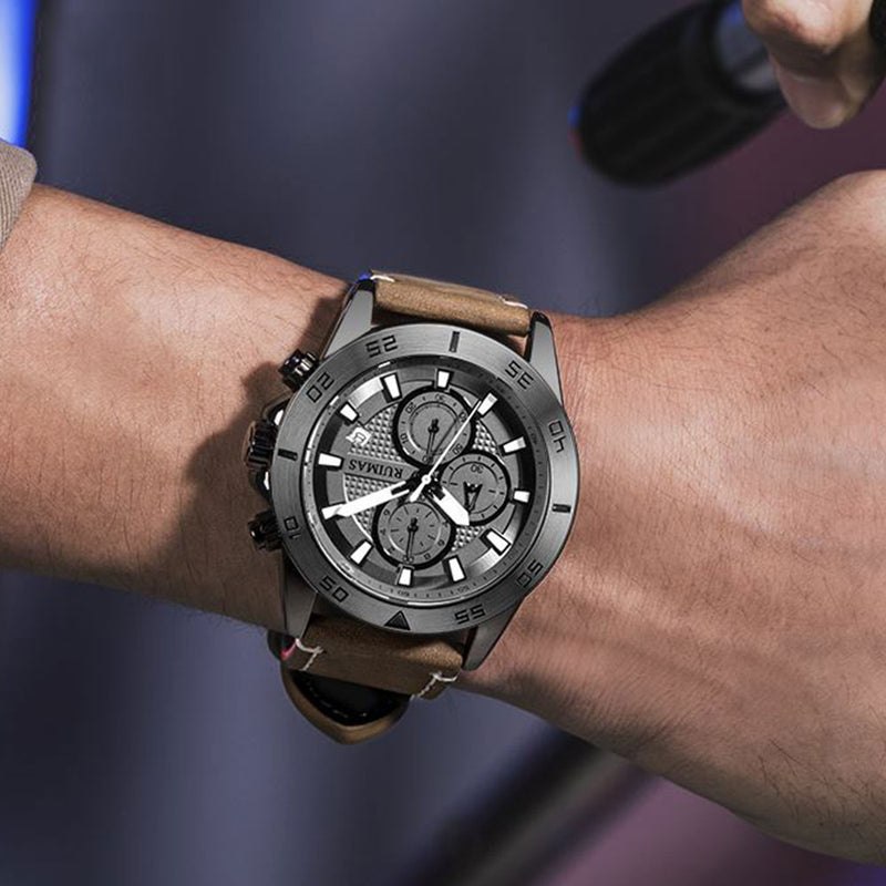 RUIMAS 572 Sport Men Watch 3ATM Waterproof Chronograph Luminous Date Display Quartz Watch