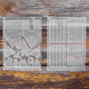 2Pcs Handmade Mould Christmas Tree House Silicone Mold DIY Clay Epoxy Resin Pendant