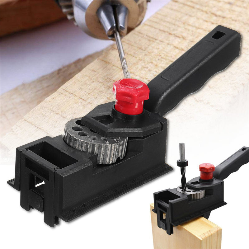 10 Holes Woodworking Drilling Locator DIY Guide Punching Dowel Positioner 3-12mm