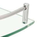 2 Layers Glass Bathroom Corner Shelf Wall Mounted Storage Large Capacity Organizer Storage Baskets