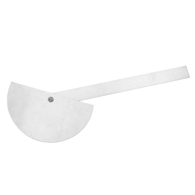 140mm 180 Degree Adjustable Protractor Multifunction Stainless Steel Roundhead Angle Ruler Mathematics Measuring Gauge Tool