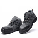 TENGOO Men's Steel Toe Safety Shoes Work Sneakers Slip Resistant Breathable Hiking Climbing Running Shoes