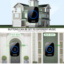 CACAZI A10 A10 Wireless Doorbell Waterproof 100-240V 300M Range Music Door Bell Home 60 Chimes Door Ring 2 Receiver 1 Transmitter
