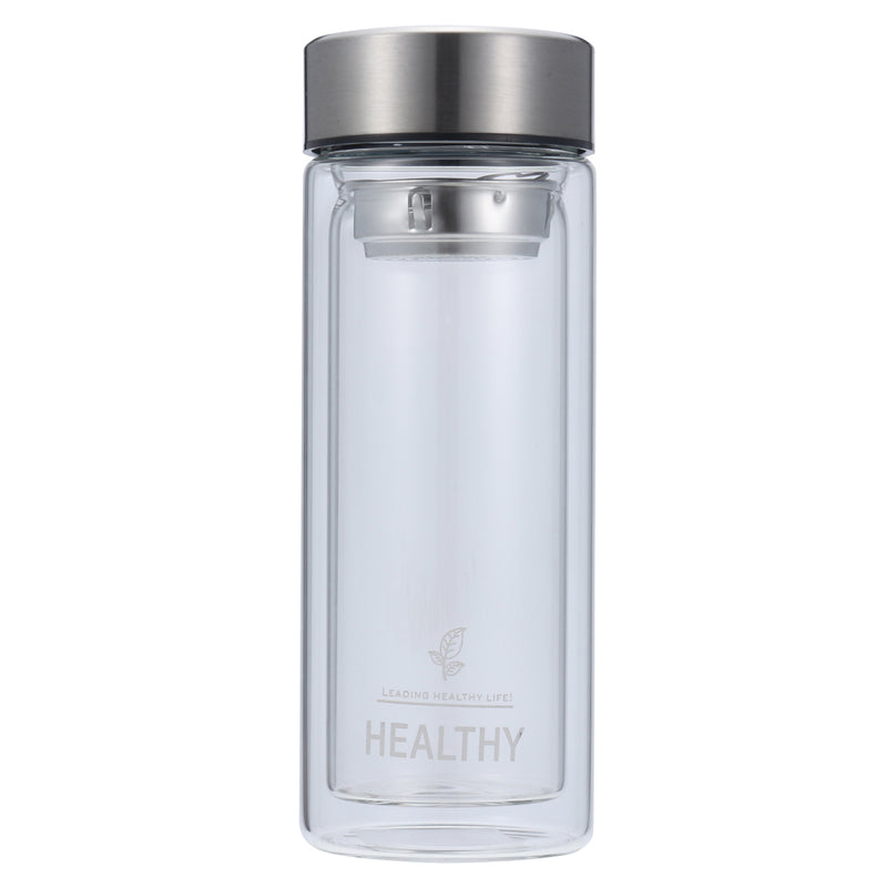 300ml Double Wall Water Glass Bottle Mug Filtration Water Bottles