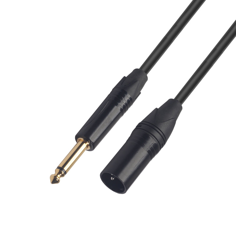 REXLIS 6.35 Mono Male to Canon Male Audio Extension Cable 3M Instrument Cable Audio Cable converter for Microphone