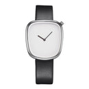 SINOBI 9705 Luxury Simple Design Leather Strap Fashion Men Women Quartz Wrist Watch
