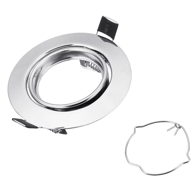 Round Shape Rotation Adjustable LED Downlight Ceiling Lamp Bracket for 70-75mm GU10 MR16 Light Bulb