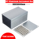 DIY Extruded Aluminum Instrument Box Enclosure Case Project Electronic 80*50*40mm Silver