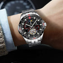TEVISE T855 Waterproof Full Steel Automatic Mechanical Watch Business Style Men Watch
